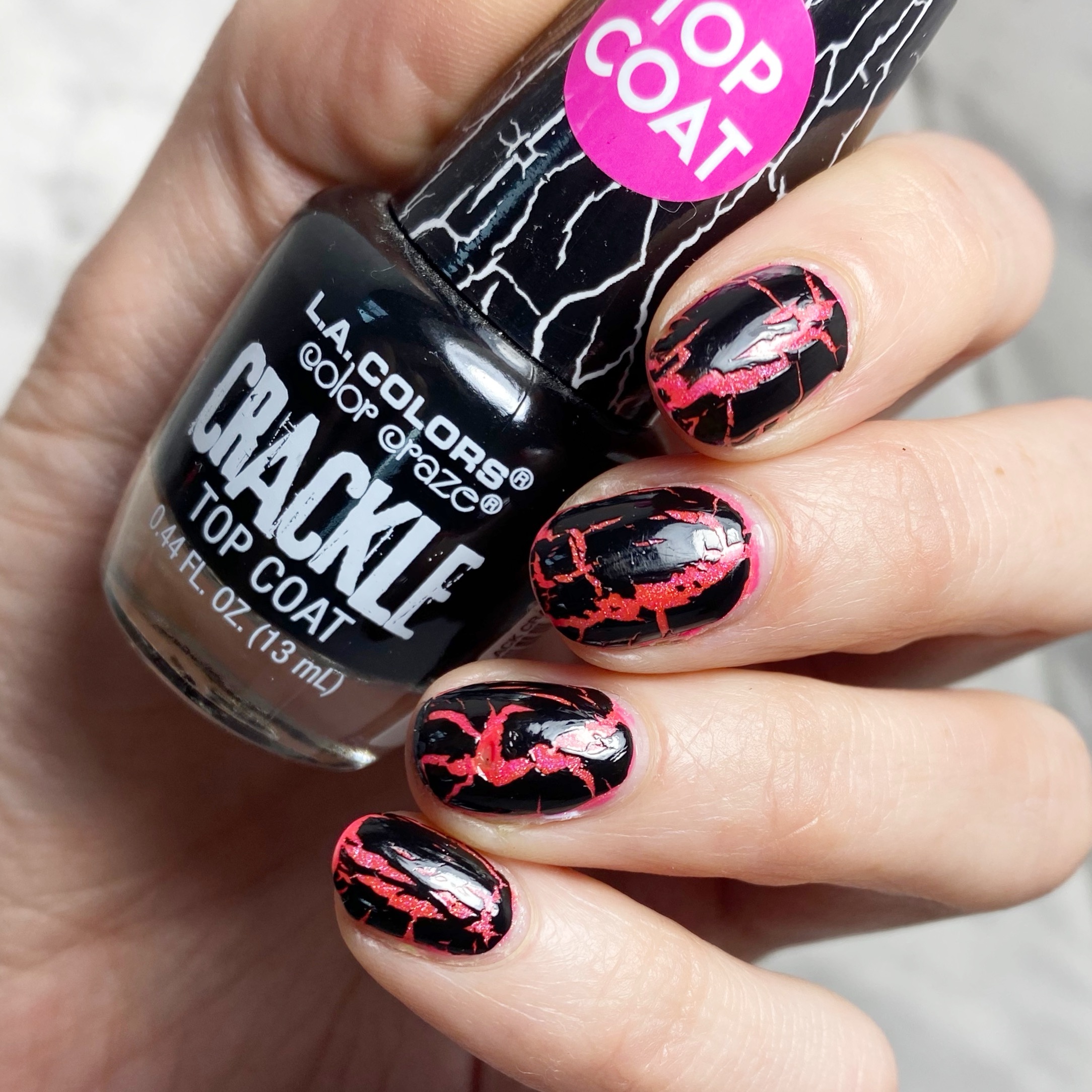 SWATCH SUNDAY — L.A. Colors Color Craze Crackle Top Coat