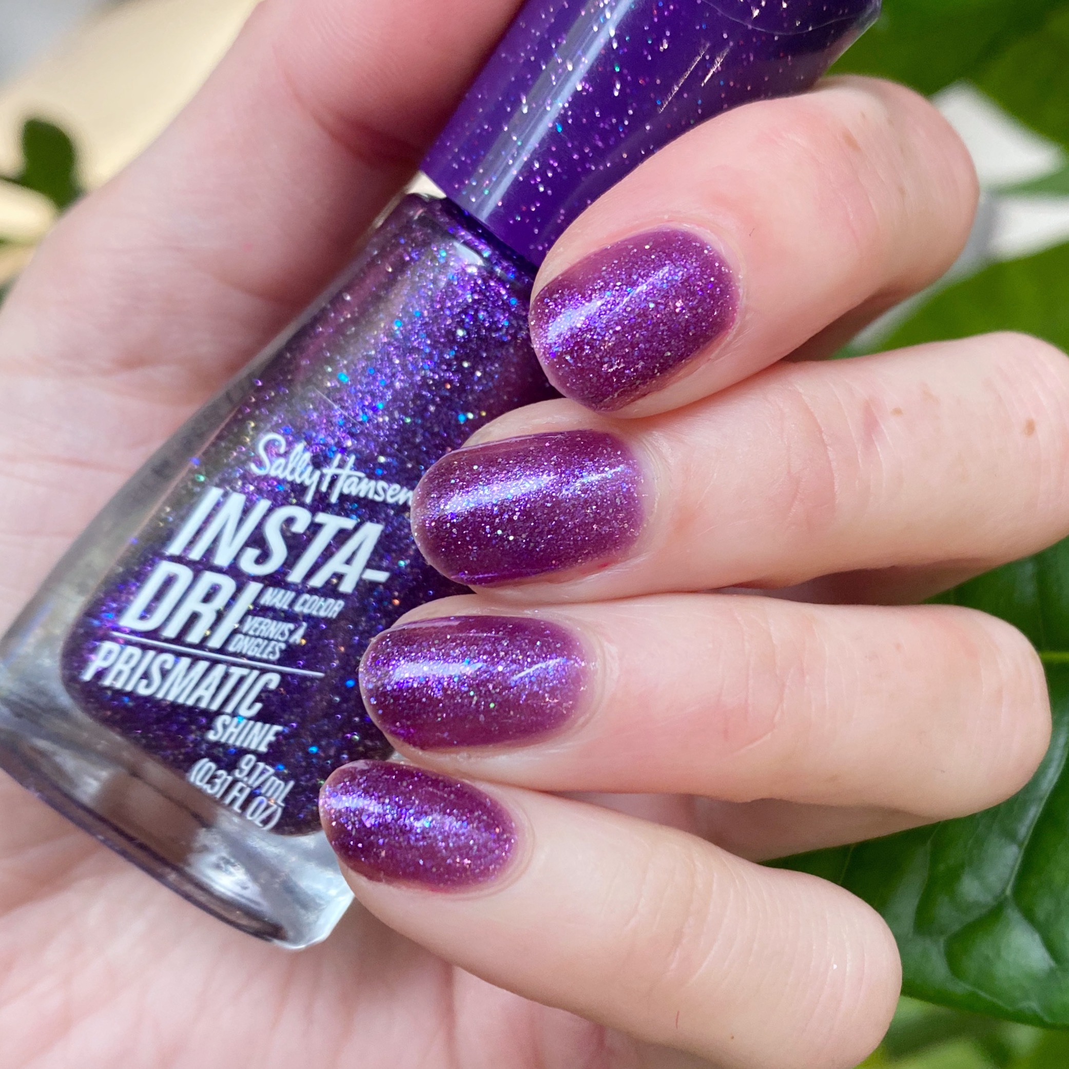 SWATCH SUNDAY — Sally Hansen InstaDri Prismatic Shine Purple Prism