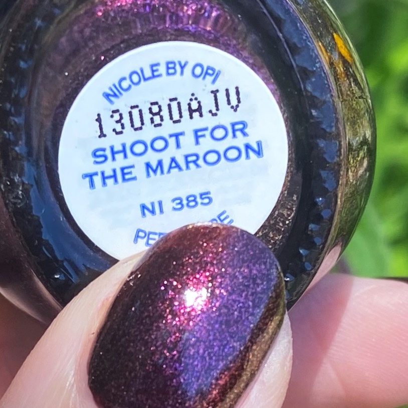 SWATCH SUNDAY — Nicole by OPI Shoot for the Maroon 💫 – Coffee